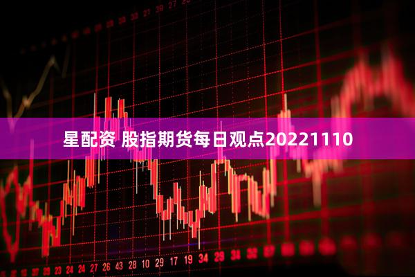 星配资 股指期货每日观点20221110